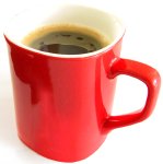 red coffee cup